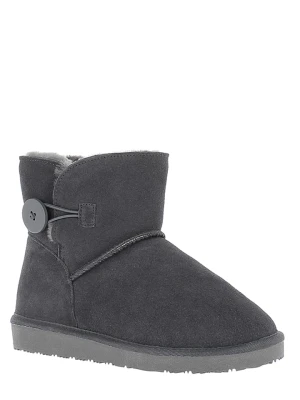 NICEBAY Skórzane botki zimowe zimowe "Fowl" w kolorze szarym rozmiar: 38