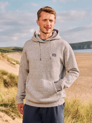 Nick męska gruba bluza z kapturem - Grey Animal