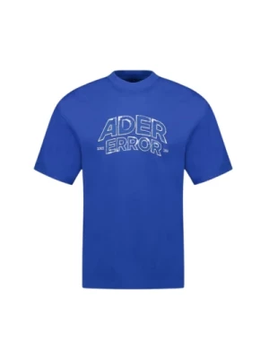 Niebieska Bawełniana Koszulka - Stylowy Design Ader Error