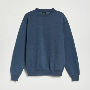 Niebieska bluza crewneck regular fit basic House