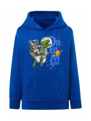 Niebieska bluza kangurka z kapturem - Astronauta & Dinozaur TUP TUP