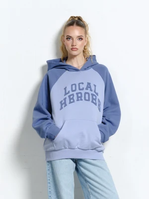 Niebieska bluza z kapturem aura Top Secret