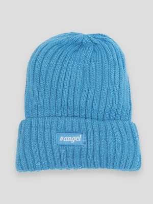 Niebieska czapka z aplikacją Reporter