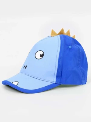 Niebieska czapka z daszkiem chłopięca z elementami 3D Yoclub