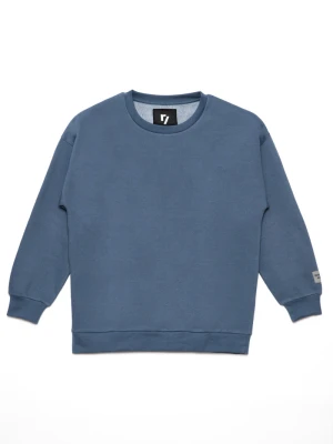 Niebieska gładka bluza dla chłopaka Reporter