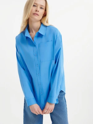 Niebieska koszula o prostym kroju Greenpoint