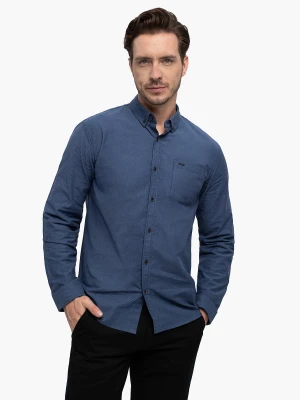 Niebieska koszula, Regular Fit, K-BRIZO Volcano