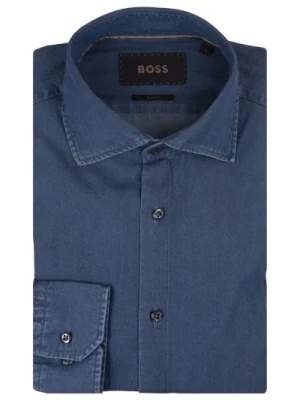 Niebieska Koszula Slim-Fit Hugo Boss