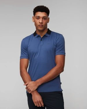 Niebieska koszulka polo męska Hugo Boss Phillipson