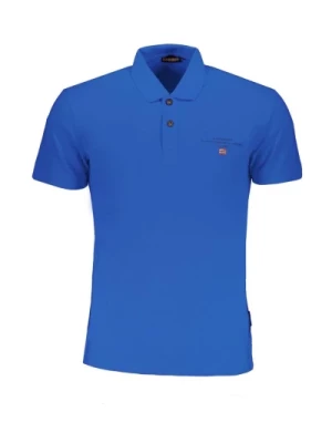 Niebieska Koszulka Polo z Logo Napapijri