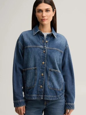 Niebieska kurtka dżinsowa w stylu „washed” JOOP!