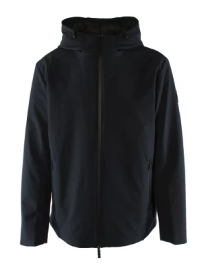 Niebieska Kurtka Soft Shell dla Mężczyzn Woolrich