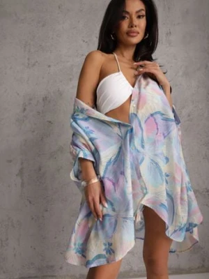 Niebieska Nietoperzowa Koszula z Bawełną o Fasonie Oversize Celista yu & me