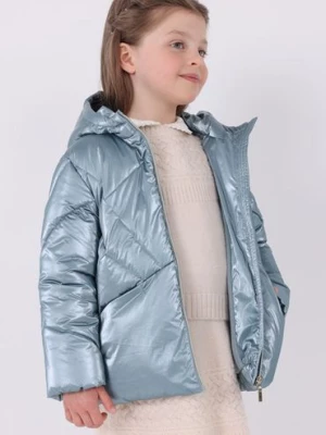 Niebieska pikowana kurtka dziewczęca zimowa Mayoral