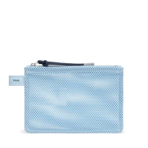 Płaska Błękitna Kosmetyczka Tous Tulip Mesh - Tous
