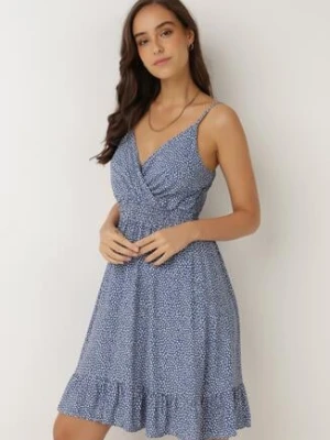 Niebieska Sukienka Agalena rosa