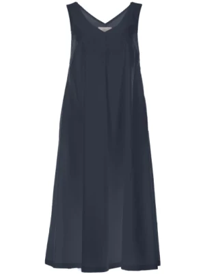 Niebieska Sukienka dla Kobiet Vicario Cinque