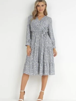 Niebieska Sukienka Haidelaia rosa