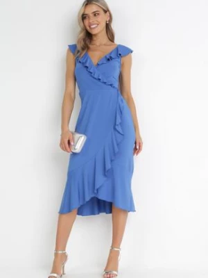 Niebieska Sukienka Harmothee