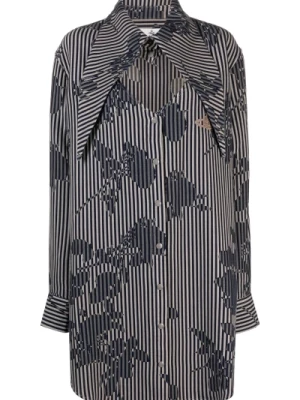 Niebieska Sukienka Heart Shirt Vivienne Westwood