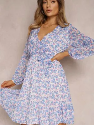 Niebieska Sukienka Hellolea rosa