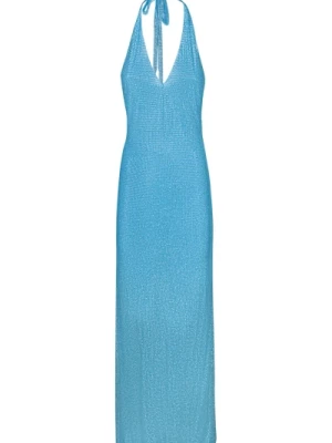 Niebieska Sukienka Moda Damska Ss24 Giuseppe Di Morabito
