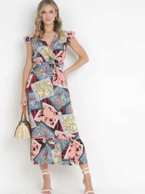 Niebieska Sukienka Pironeus j&x