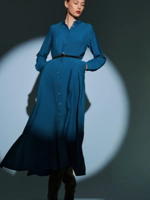 Niebieska szmizjerka maxi Greenpoint