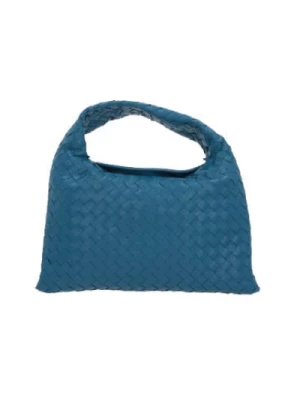 Niebieska Torba Hobo z Intrecciato Skóry Bottega Veneta