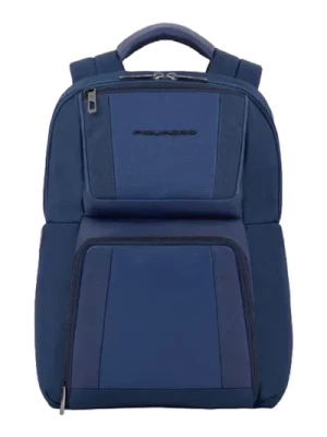 Niebieska torba wiaderko i Plecak z kieszenią na iPad Piquadro