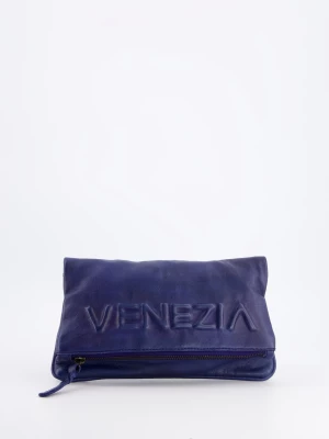 NIEBIESKA TOREBKA Z BRELOKIEM PLE073 BLUE Venezia