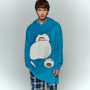 Niebieski bluzokoc z motywem Pokémon House