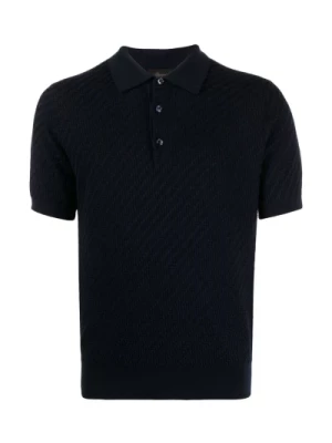 Niebieski Casual Polo Shirt Brioni