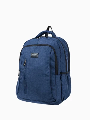 Niebieski duży plecak z kieszenią na laptopa 16 cali Puccini