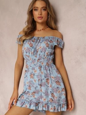 Niebieski Kombinezon z Wiskozy Rumi cflo