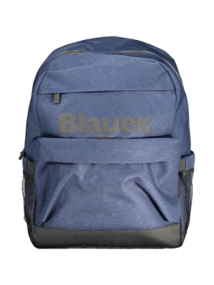 Niebieski Plecak z Laptopem z Poliestru Blauer