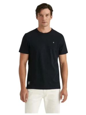 Niebieski Slub Tee Styl Casual Morris Stockholm