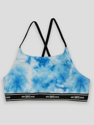 Niebieski strój kąpielowy dwuczęściowy tie dye Reporter Young