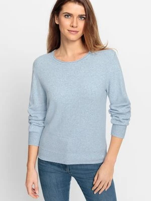 LENZING™ ECOVERO™ Niebieski sweter damski Henny - Coast Vibes Olsen