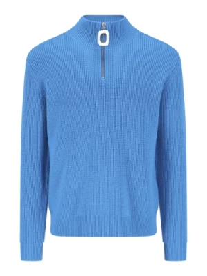 Niebieski Sweter Dla Mężczyzn JW Anderson