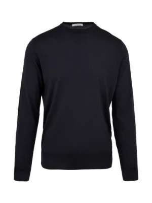 Niebieski Sweter dla Mężczyzn - Model Y26102 008 Filippo De Laurentiis