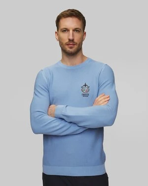 Niebieski Sweter Męski Aeronautica Militare