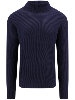 Niebieski Sweter z Golfem Aw23 Peuterey