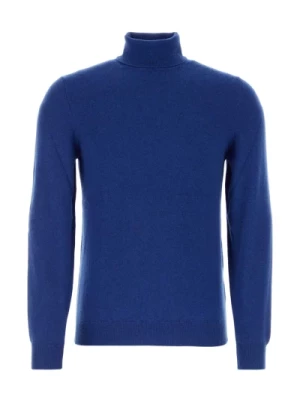 Niebieski Sweter z Kaszmiru - Stylowy i Wygodny Fedeli