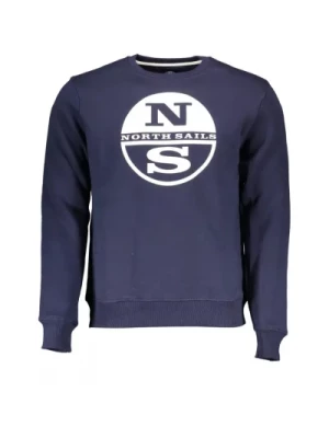 Niebieski Sweter z Nadrukiem Logo North Sails