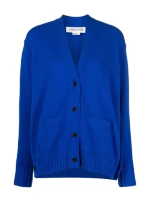 Niebieski Sweter Z Wełny Victoria Beckham