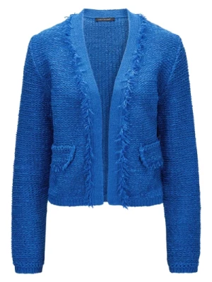 Niebieski Sweterek z Frędzlami Luisa Cerano