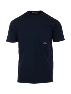 Niebieski T-shirt Kieszeń Polos Roy Roger's