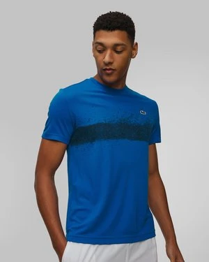 Niebieski T-shirt Męski Lacoste