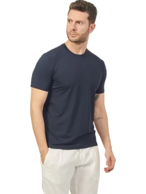 Niebieski T-shirt z designem girocollo Suns
